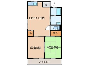 グリ－ンハイツの物件間取画像